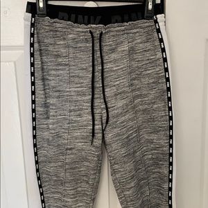 Pink grey joggers size small